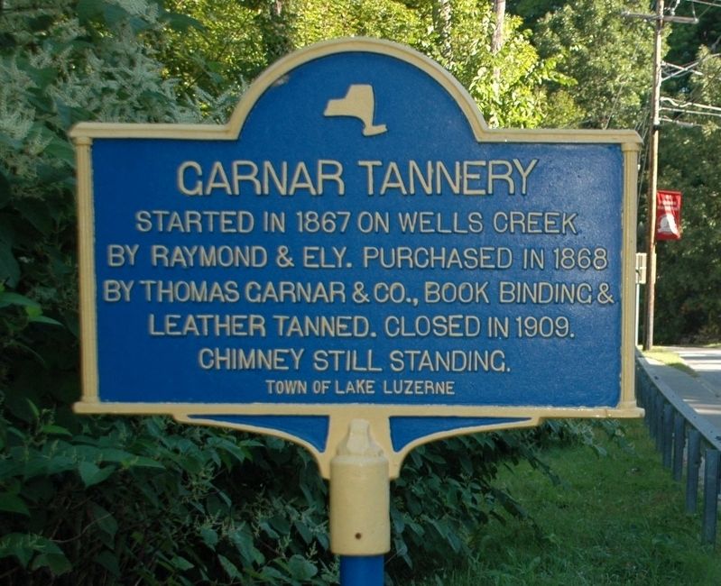 Garnar Tannery Marker image. Click for full size.