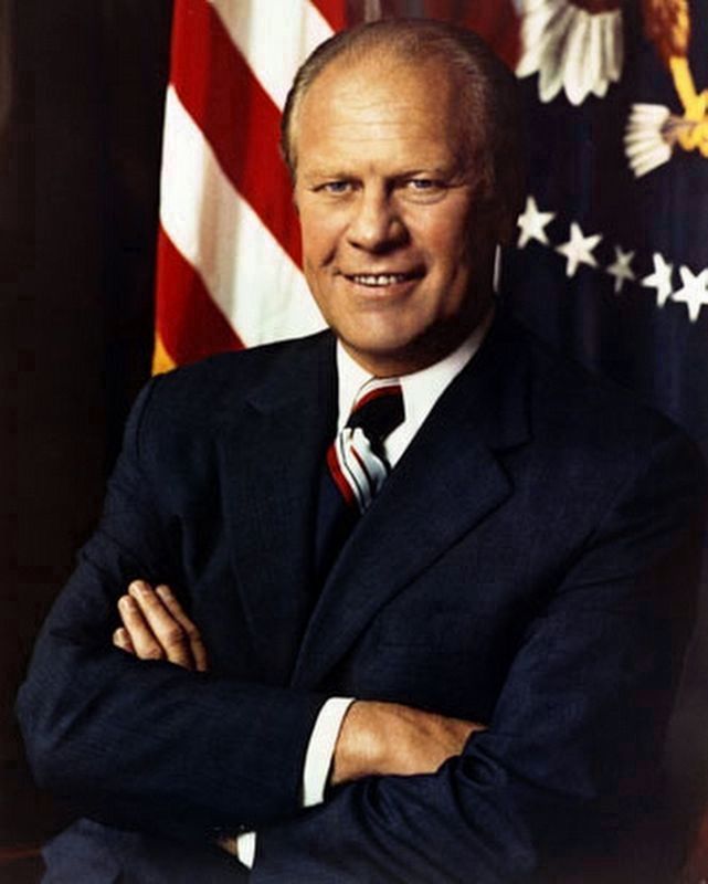 Official Portrait of the Nation's 38th President, Gerald R. Ford image. Click for full size.