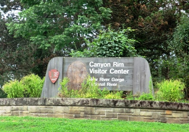 Sign at the entrance-New River Gorge National River image. Click for full size.