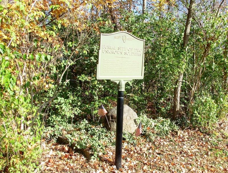 Burial Site of Two Unknown Soldiers Marker. Click for full size. Burial Site of Two Unknown Soldiers Marker image. Click for full size.