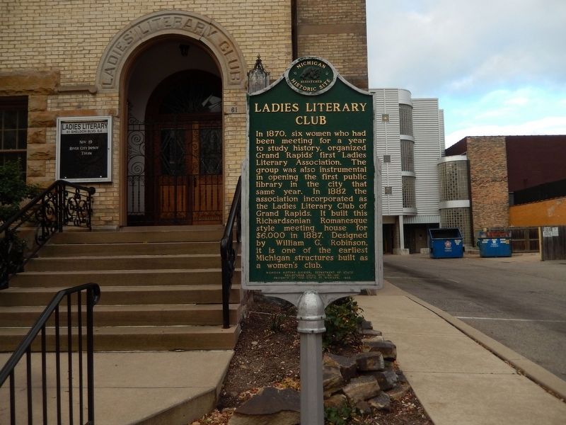 Ladies Literary Club Marker image. Click for full size.