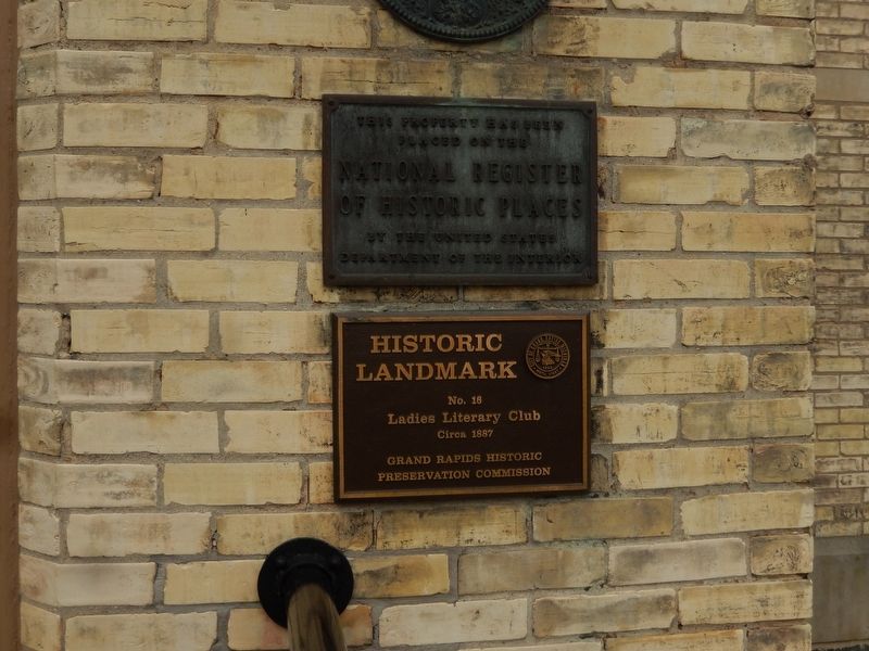 NHRP and Grand Rapids Ladies Literary Club additional markers image. Click for full size.