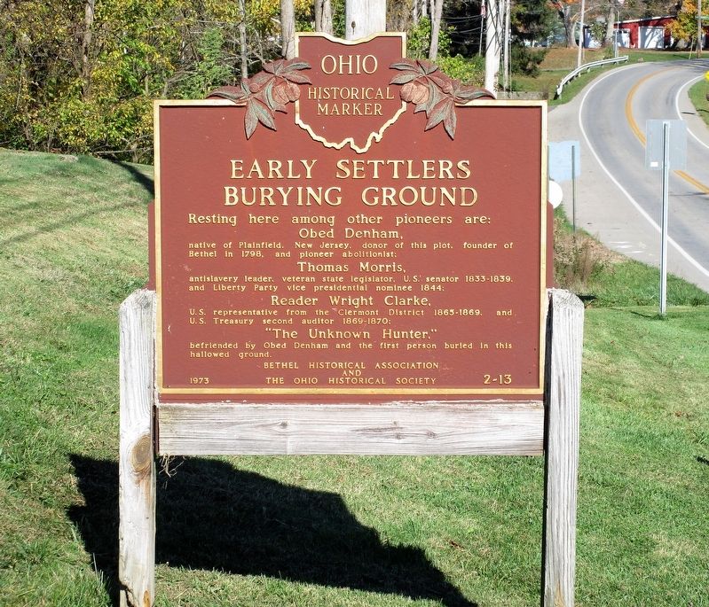 Early Settlers Burial Ground Marker image. Click for full size.
