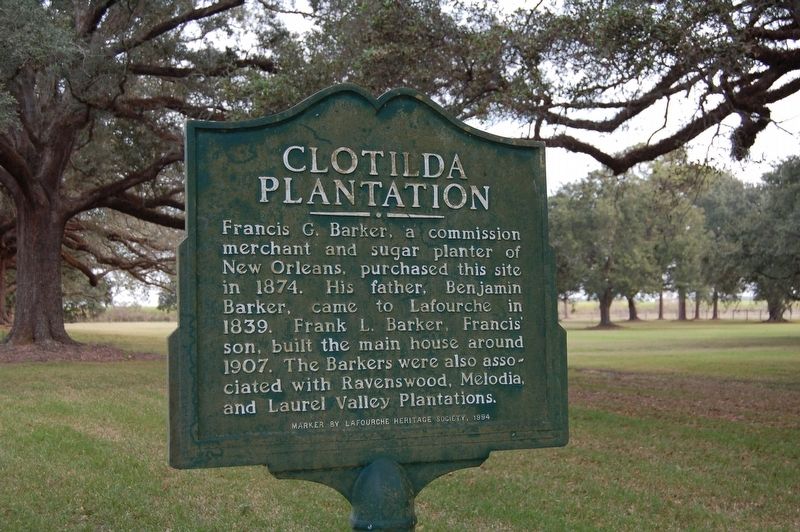 Clotilda Plantation Marker image. Click for full size.