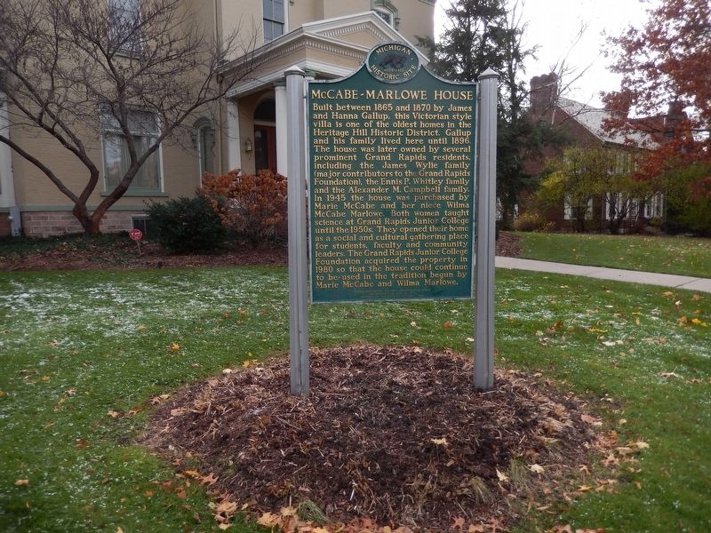 McCabe-Marlowe House Marker image. Click for full size.