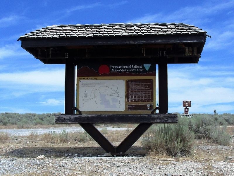 Transcontinental Railroad Marker. Click for full size. Transcontinental Railroad Marker image. Click for full size.