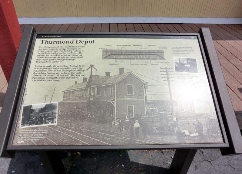 Thurmond Depot Marker image. Click for full size.