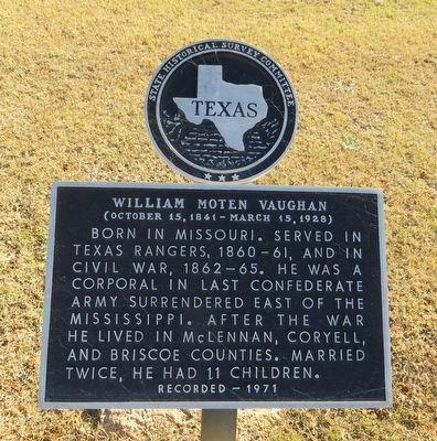 William Moten Vaughan Marker. Click for full size. William Moten Vaughan Marker image. Click for full size.