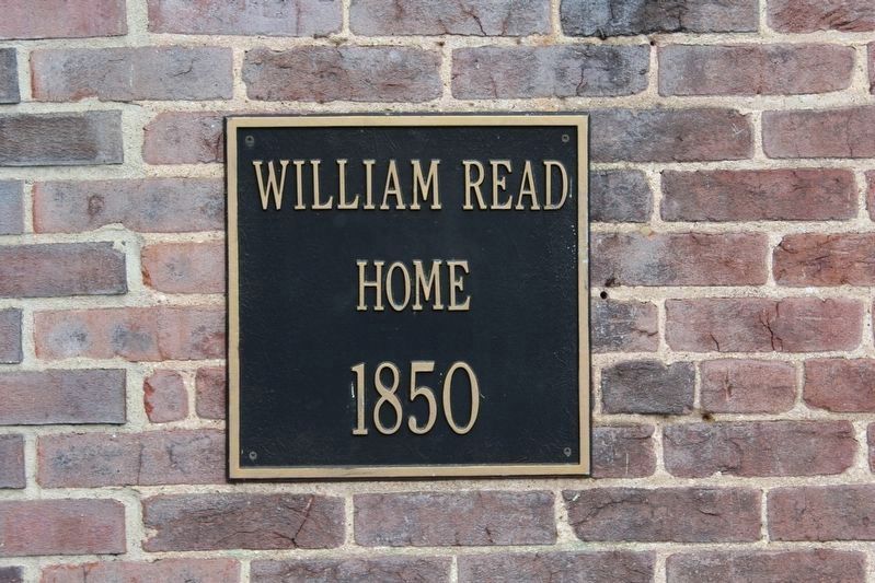 William Read Home Plaque image. Click for full size.