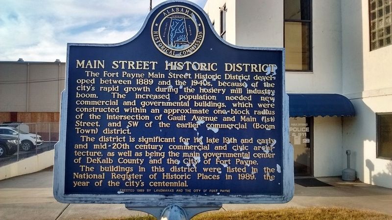 Main Street Historic District Marker image. Click for full size.