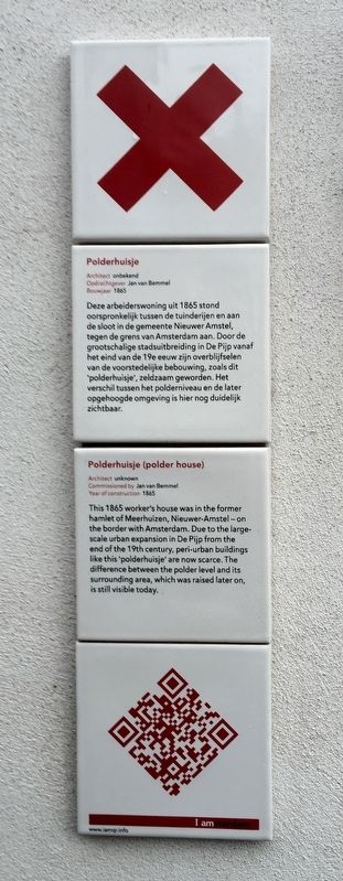 Polderhuisje (Polder House) Marker. Click for full size. Polderhuisje (Polder House) Marker image. Click for full size.