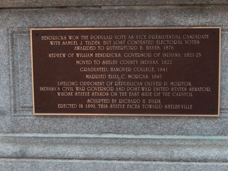 Thomas Andrews Hendricks Marker image. Click for full size.