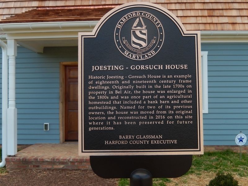 Joesting - Gorsuch House Marker image. Click for full size.