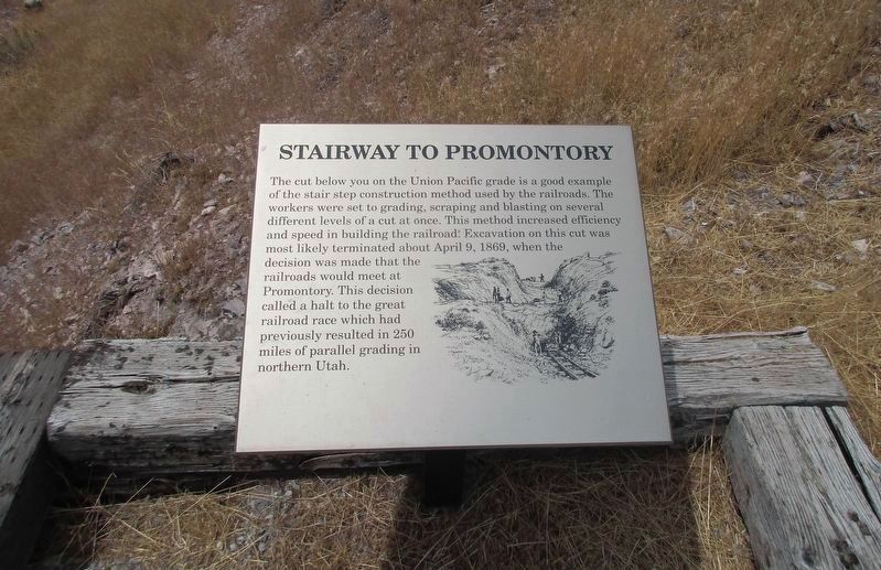 Stairway to Promontory Marker. Click for full size. Stairway to Promontory Marker image. Click for full size.