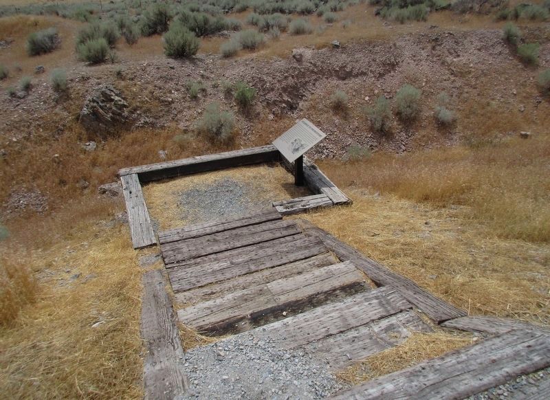 Stairway to Promontory Marker. Click for full size. Stairway to Promontory Marker image. Click for full size.