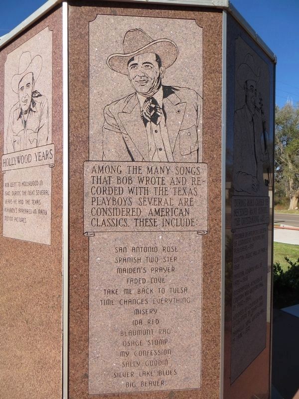 Bob Wills Marker(seventh side) image. Click for full size.