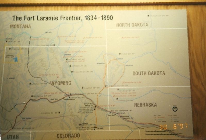 Inside the Fort Laramie Visitor Center image. Click for full size.