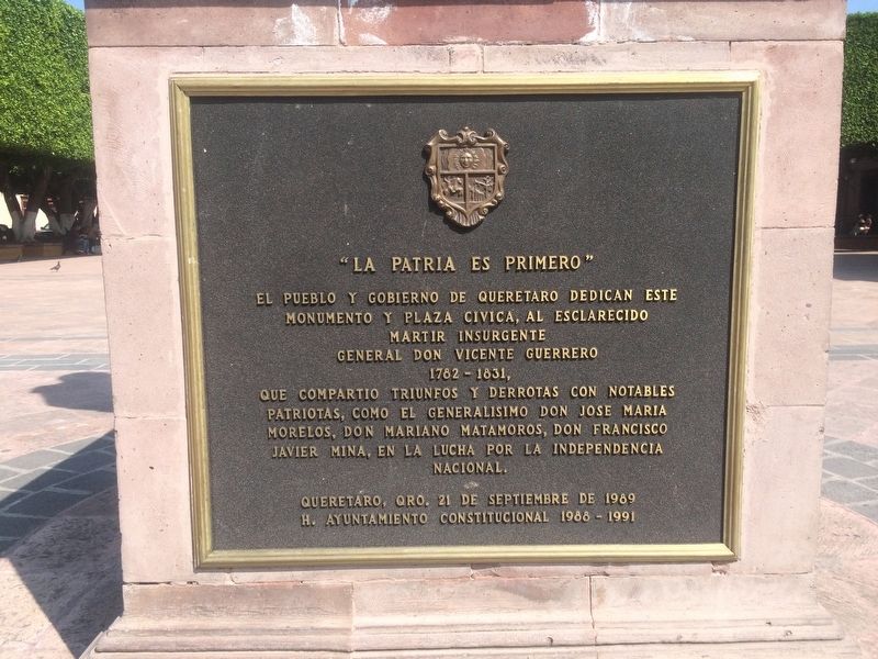 Vicente Guerrero Marker image. Click for full size.