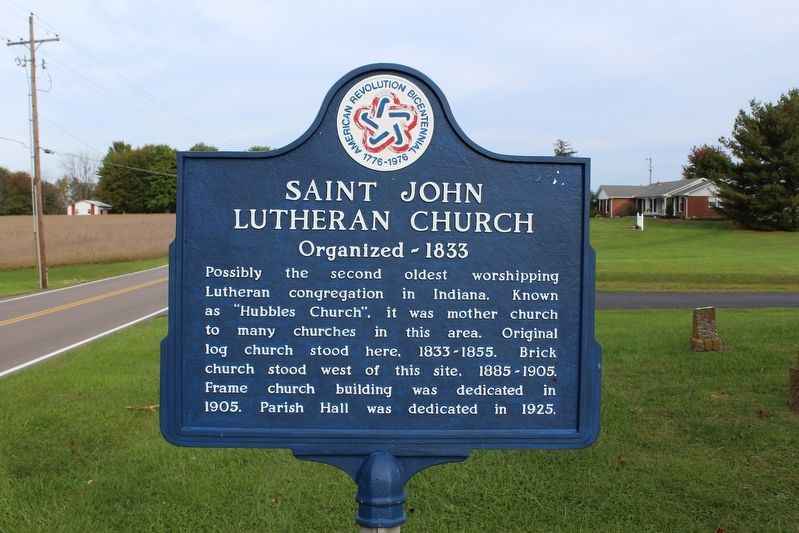 Saint John Lutheran Church Marker. Click for full size. Saint John Lutheran Church Marker image. Click for full size.