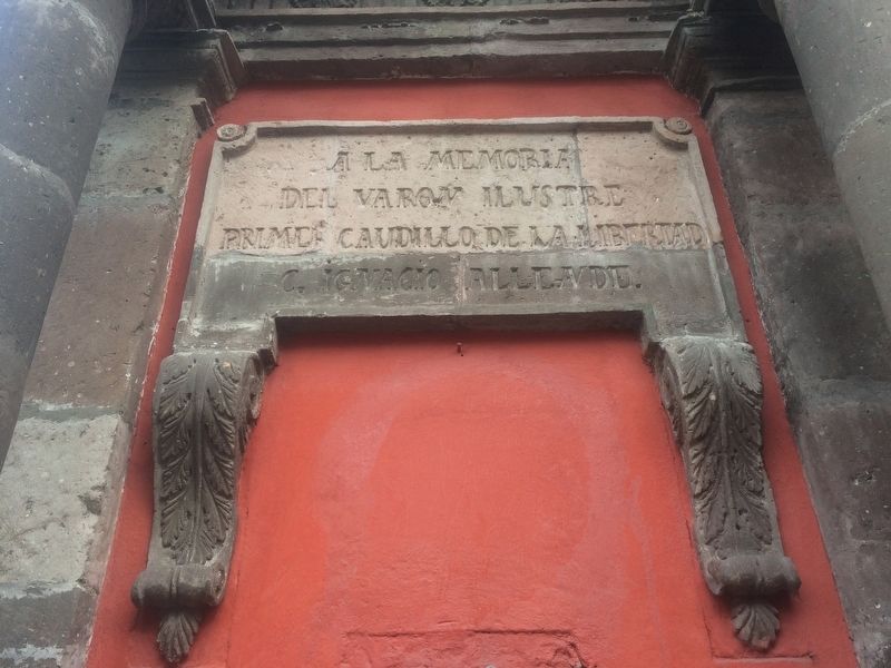 Allende Fountain Marker. Click for full size. Allende Fountain Marker image. Click for full size.