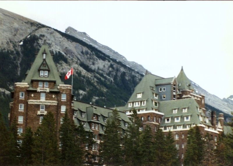 Banff Springs Hotel-Canadian Rockies in the background image. Click for full size.