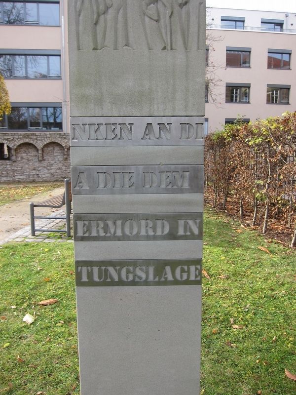 Schweinfurt Romany Memorial Marker - Second Side. Click for full size. Schweinfurt Romany Memorial Marker - Second Side image. Click for full size.