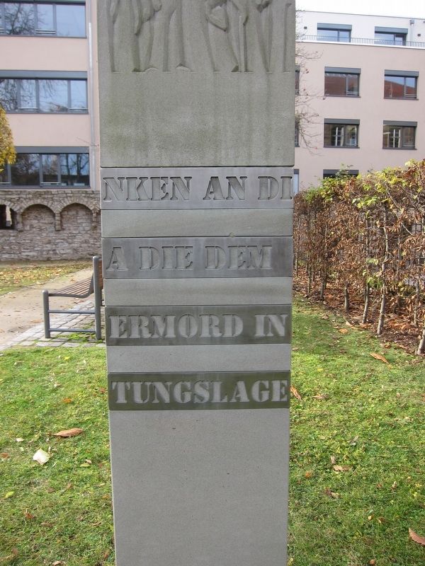 Schweinfurt Romany Memorial Marker - Second Side image. Click for full size.