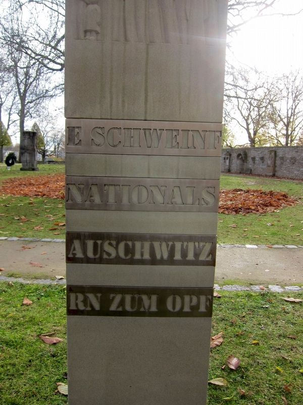 Schweinfurt Romany Memorial Marker - Third Side. Click for full size. Schweinfurt Romany Memorial Marker - Third Side image. Click for full size.