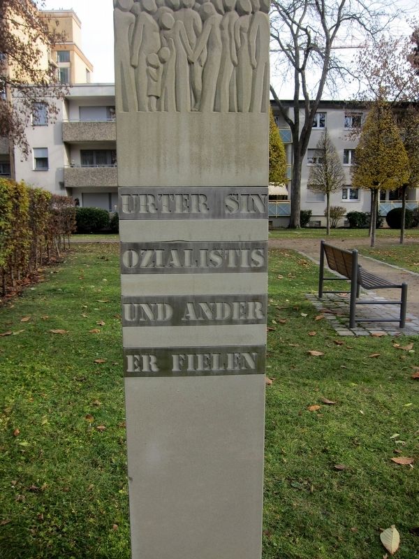 Schweinfurt Romany Memorial Marker - Fourth Side image. Click for full size.