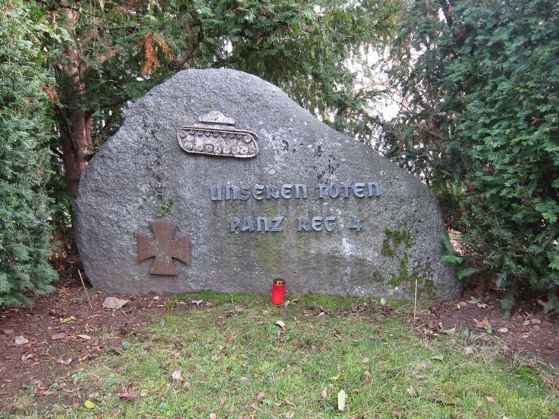 Panzer-Regiment 4 Memorial Marker. Click for full size. Panzer-Regiment 4 Memorial Marker image. Click for full size.