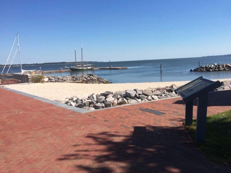 Kiskiack Marker and the York River. Click for full size. Kiskiack Marker and the York River image. Click for full size.