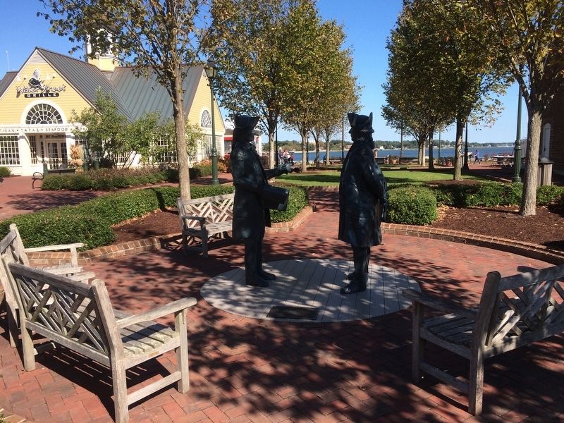 George Washington and Francois de Grasse Marker. Click for full size. George Washington and Francois de Grasse Marker image. Click for full size.