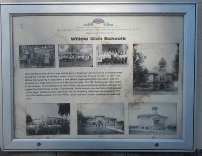Willow Glen Schools Marker image. Click for full size.