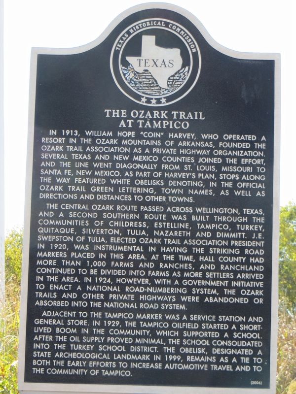 The Ozark Trail at Tampico Marker image. Click for full size.
