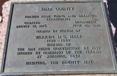 Hall County Marker image. Click for full size.