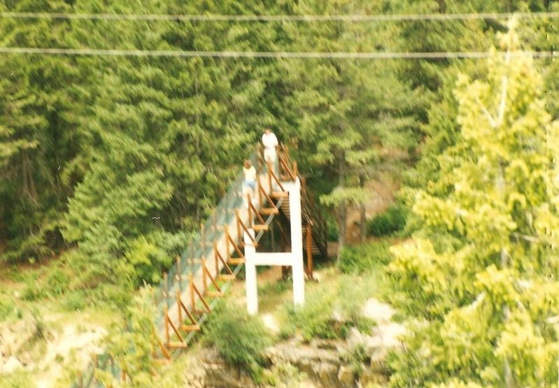 Kootenai Falls Swinging Bridge-(beginning of it). Click for full size. Kootenai Falls Swinging Bridge-(beginning of it) image. Click for full size.