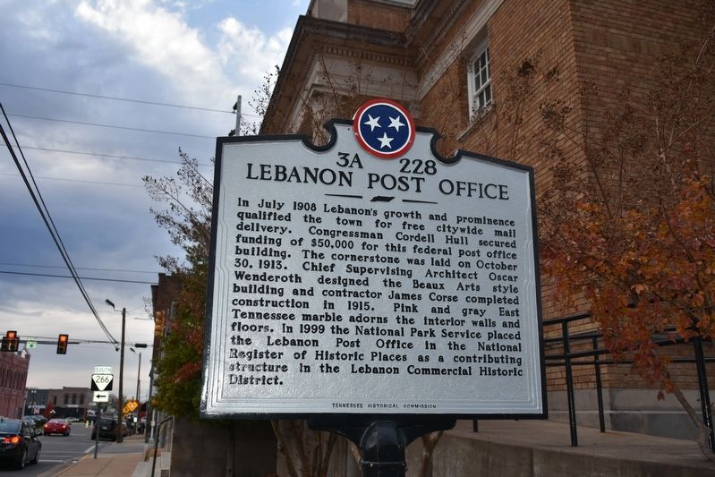 Lebanon Post Office Marker image. Click for full size.