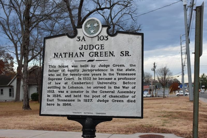 Judge Nathan Green, Sr. Marker image. Click for full size.