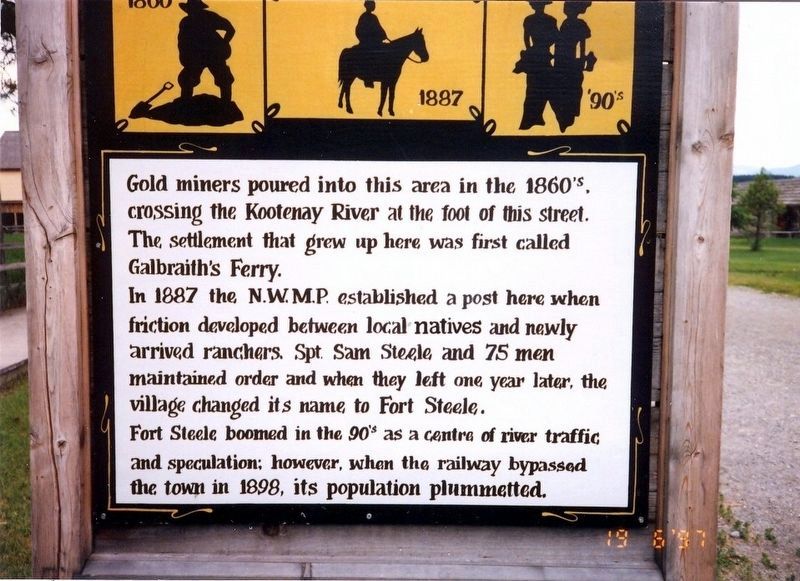 Fort Steele Marker image. Click for full size.