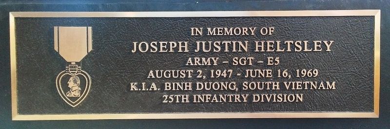 Joseph Justin Heltsley Marker. Click for full size. Joseph Justin Heltsley Marker image. Click for full size.