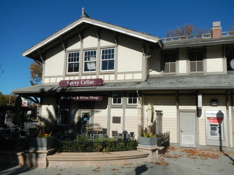 The Mountain View Train Depot and Marker image. Click for full size.