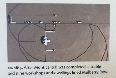 Mulberry Row's Evolution - Phase III (ca.1815). Click for full size. Mulberry Row's Evolution - Phase III (ca.1815) image. Click for full size.