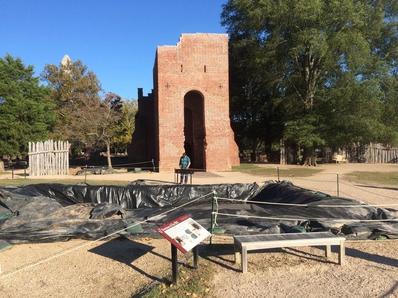 Storehouse & First Well Marker image. Click for full size.