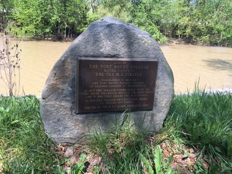 Site of the Fort Wayne College Marker image. Click for full size.