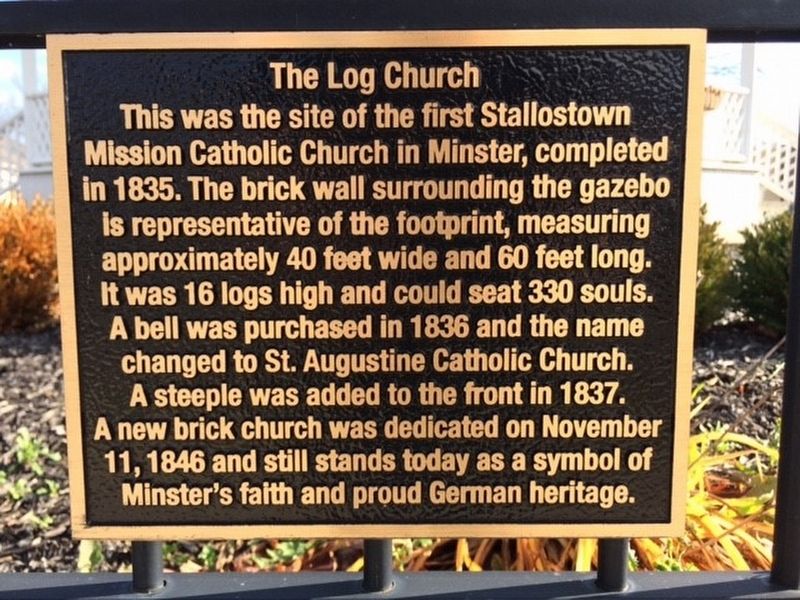 The Log Church Marker image. Click for full size.