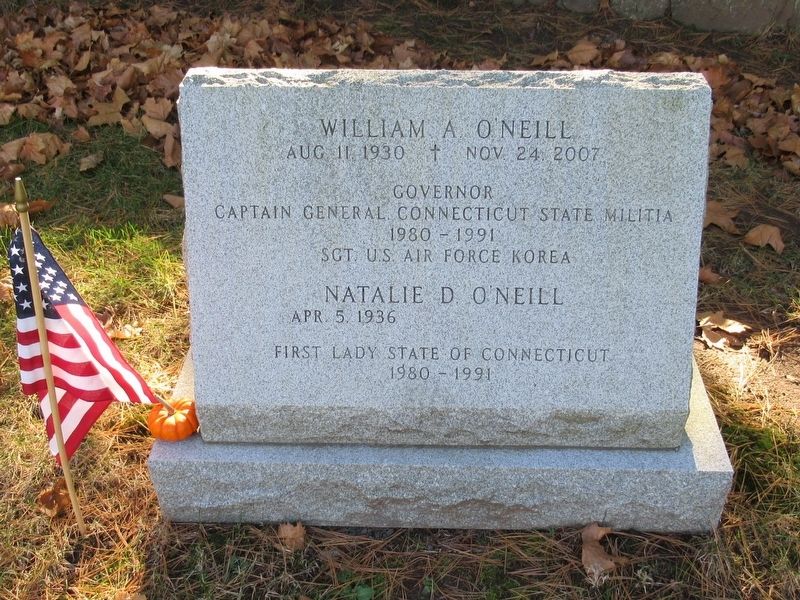 William A. O’Neill Marker. Click for full size. William A. O’Neill Marker image. Click for full size.