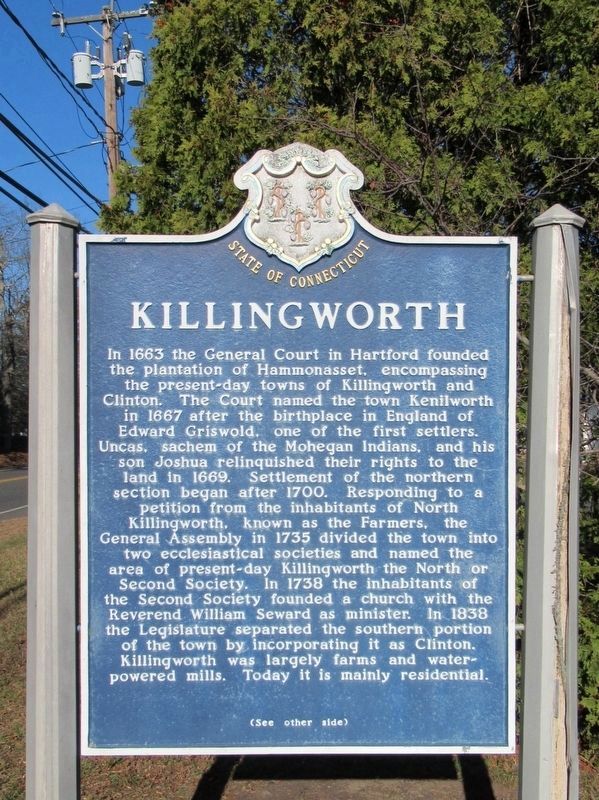 Killingworth Marker image. Click for full size.