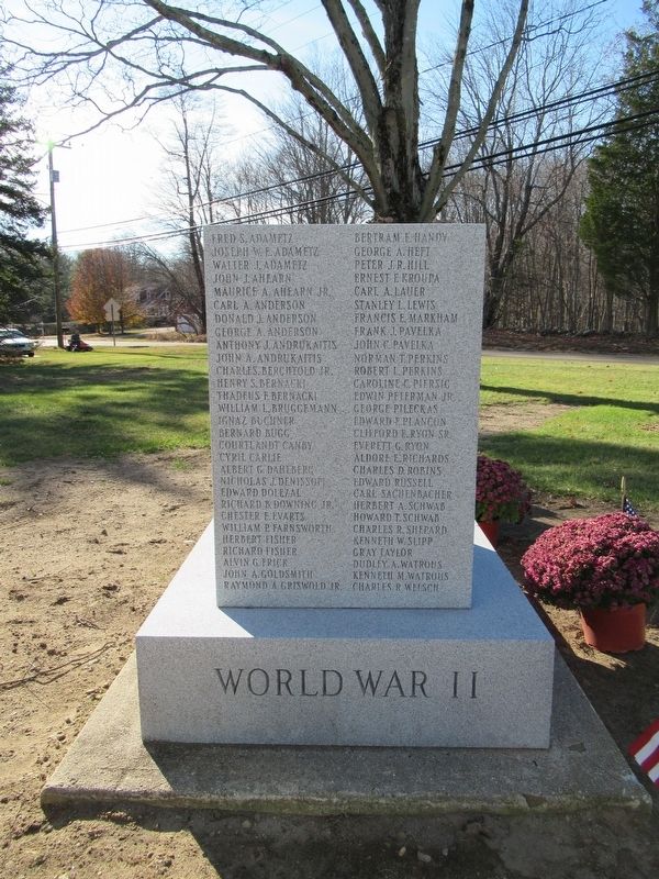 Killingworth Veterans Monument. Click for full size. Killingworth Veterans Monument image. Click for full size.