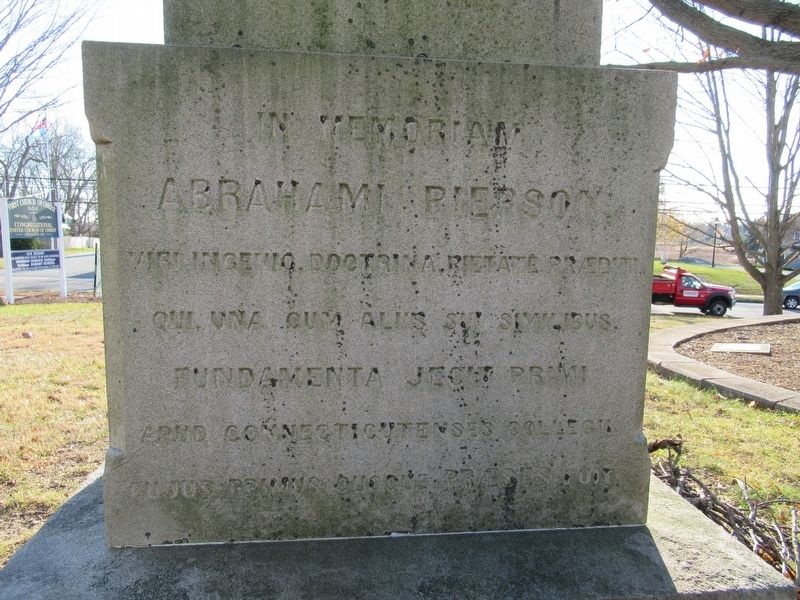 Yale College Monument. Click for full size. Yale College Monument image. Click for full size.