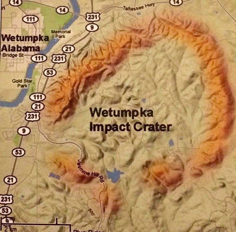 Wetumpka Impact Crater Map image. Click for full size.